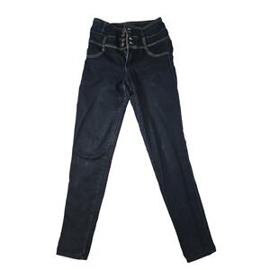 Hammer Jeans Womens Size 1 Button Front High Rise Skinny Jeans